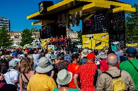 Le Tour De France Femmes 2024 Started In Rotterdam.