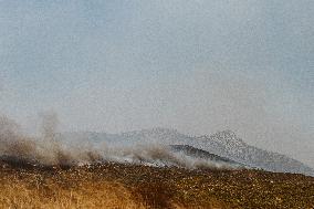 Severe Wildfires Continue To Rage In Greece's Attica Region.