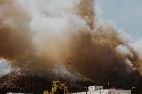 Severe Wildfires Continue To Rage In Greece's Attica Region.