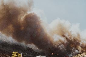 Severe Wildfires Continue To Rage In Greece's Attica Region.