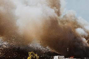 Severe Wildfires Continue To Rage In Greece's Attica Region.