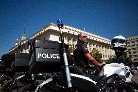 Police Officers Protest In Sofia.