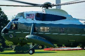 President Biden Returns To The White House From Delaware