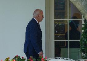 President Biden Returns To The White House From Delaware