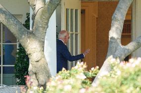 President Biden Returns To The White House From Delaware