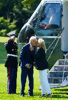 President Biden Returns To The White House From Delaware