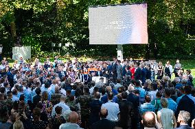 Paris 2024 - Meeting for contributors to the Paris 2024 Olympic Games at the Elysee