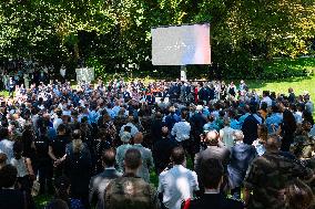 Paris 2024 - Meeting for contributors to the Paris 2024 Olympic Games at the Elysee