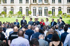 Paris 2024 - Meeting for contributors to the Paris 2024 Olympic Games at the Elysee