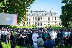 Paris 2024 - Meeting for contributors to the Paris 2024 Olympic Games at the Elysee