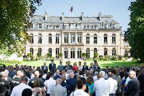 Paris 2024 - Meeting for contributors to the Paris 2024 Olympic Games at the Elysee