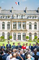 Paris 2024 - Meeting for contributors to the Paris 2024 Olympic Games at the Elysee