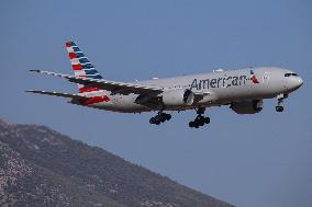 American Airlines Boeing 777 Landing