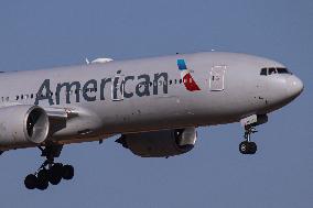 American Airlines Boeing 777 Landing