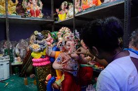 Preparation Of Ganesh Chaturthi Festival In Mumbai