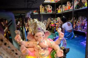 Preparation Of Ganesh Chaturthi Festival In Mumbai