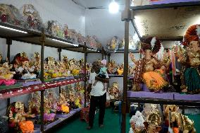 Preparation Of Ganesh Chaturthi Festival In Mumbai