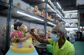 Preparation Of Ganesh Chaturthi Festival In Mumbai