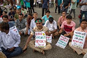 Bangladeshi Hindu Protest In Dhaka