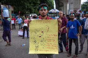 Bangladeshi Hindu Protest In Dhaka