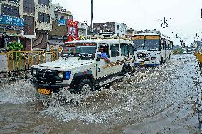 Waterlogging During Heavy Rain In Jaipur