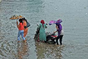 Waterlogging During Heavy Rain In Jaipur