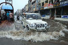 Waterlogging During Heavy Rain In Jaipur