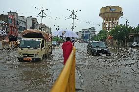 Waterlogging During Heavy Rain In Jaipur