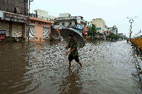 Waterlogging During Heavy Rain In Jaipur