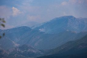 Fire At The Greek Bulgarian Borders