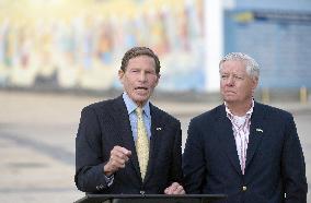 Briefing of US Senators Lindsey Graham and Richard Blumenthal in Kyiv