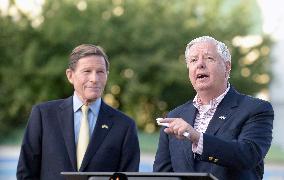 Briefing of US Senators Lindsey Graham and Richard Blumenthal in Kyiv