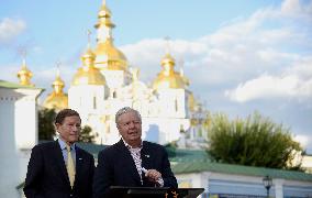 Briefing of US Senators Lindsey Graham and Richard Blumenthal in Kyiv