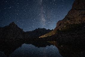 Perseid Meteor Shower Over China