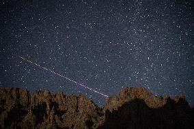 Perseid Meteor Shower Over China