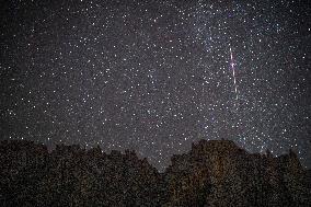 Perseid Meteor Shower Over China