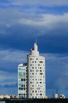 A unique apartment building called the Snail Tower