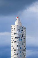 A unique apartment building called the Snail Tower