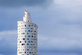 A unique apartment building called the Snail Tower