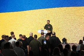 President Volodymyr Zelenskyy at Ukrainian Youth Forum in Kyiv