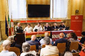 The Press Conference Called By The LGBTQ+ Jewish Association Keshet Italia To Announce Their Non-participation In The Milan Prid