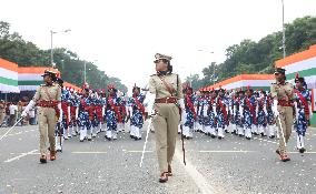 Full Dress Independence Day Parade, In Kolkata, India, On August 13,, 2024.