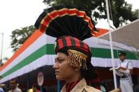 Full Dress Independence Day Parade, In Kolkata, India, On August 13,, 2024.