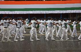 Full Dress Independence Day Parade, In Kolkata, India, On August 13,, 2024.