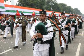 Full Dress Independence Day Parade, In Kolkata, India, On August 13,, 2024.