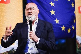 Stefano Bonaccini Attends A Rally At Festa De L'Unità In Milan