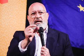 Stefano Bonaccini Attends A Rally At Festa De L'Unità In Milan