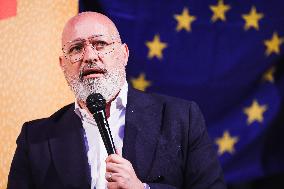 Stefano Bonaccini Attends A Rally At Festa De L'Unità In Milan