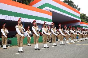 Full Dress Independence Day Parade, In Kolkata, India, On August 13,, 2024.