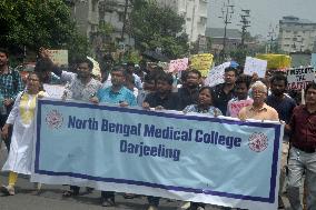 Protest Rally Of Doctors And Medical Staffs